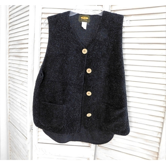 FREE PEOPLE WMN S BLACK RAW EDGE OVERSIZED VEST - Picture 6 of 7